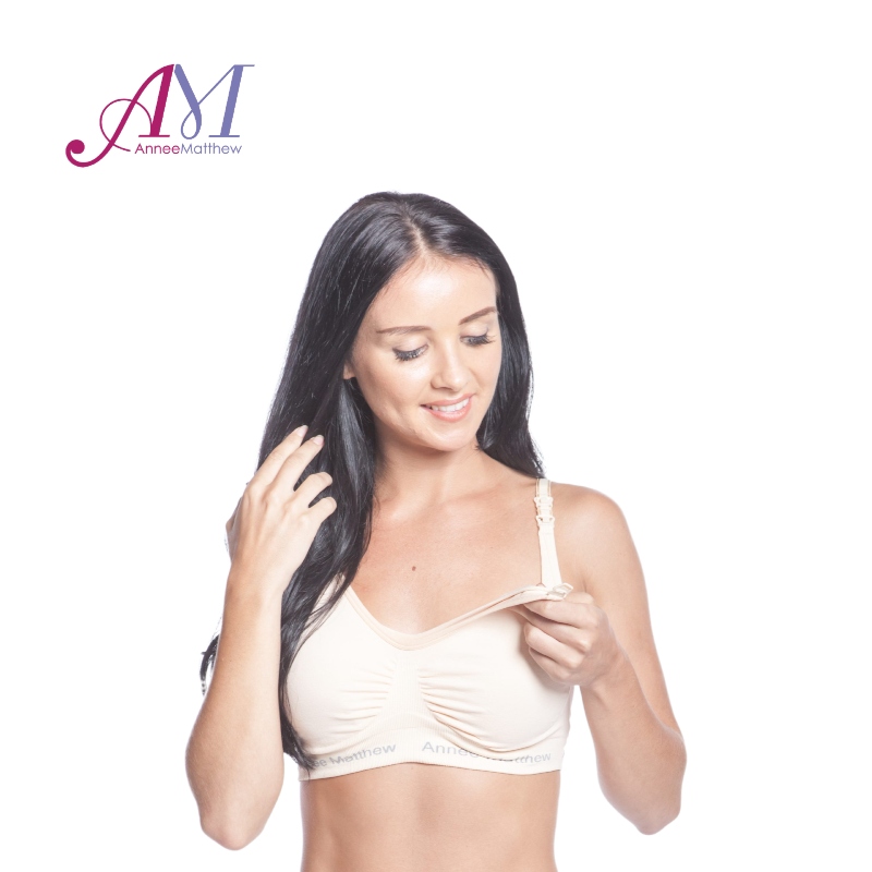 (Buy 1 Free 1) AnneeMatthew Hands Free Pumping Bra - L, XL Only *Selection at booth*